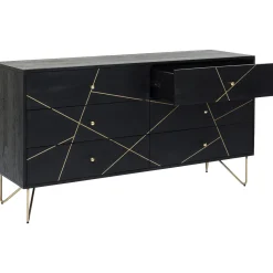 KARE Design Buffet Gold Vein 6 Tiroirs 145X82Cm