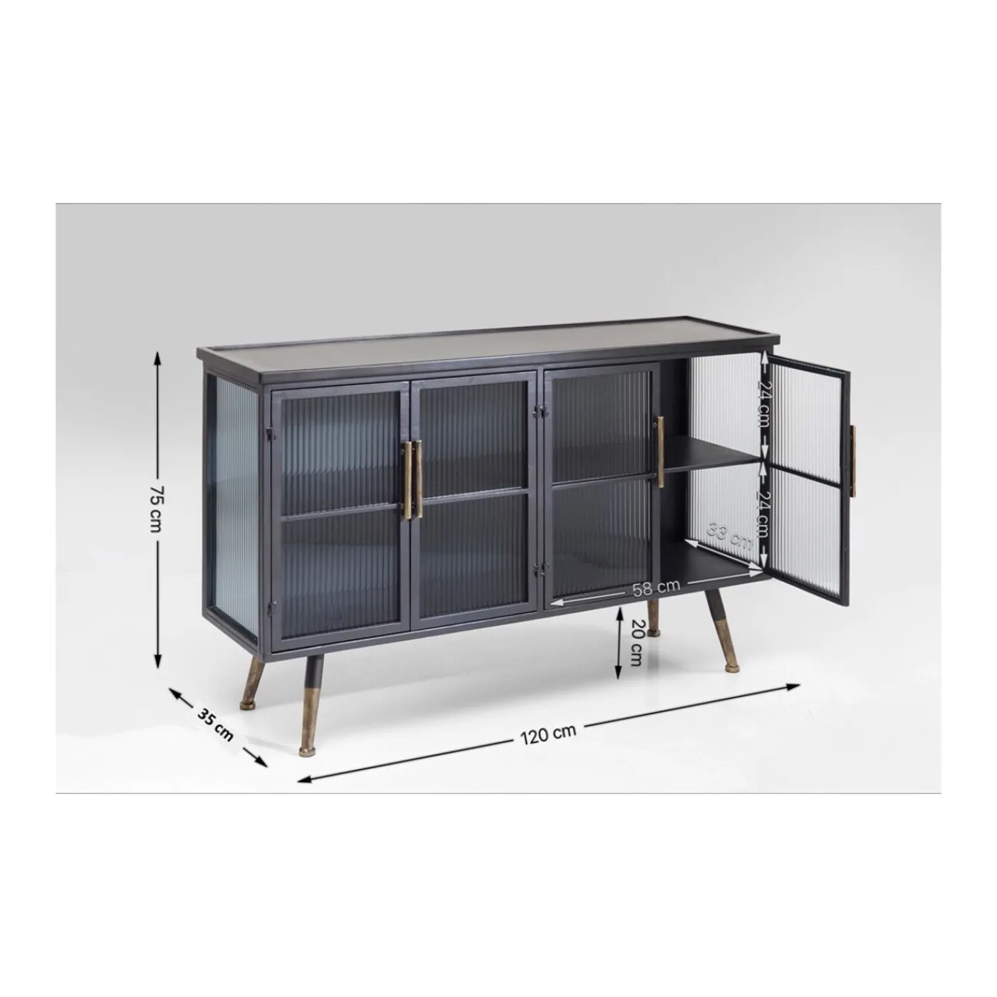 KARE Design Buffet La Gomera 4-Portes