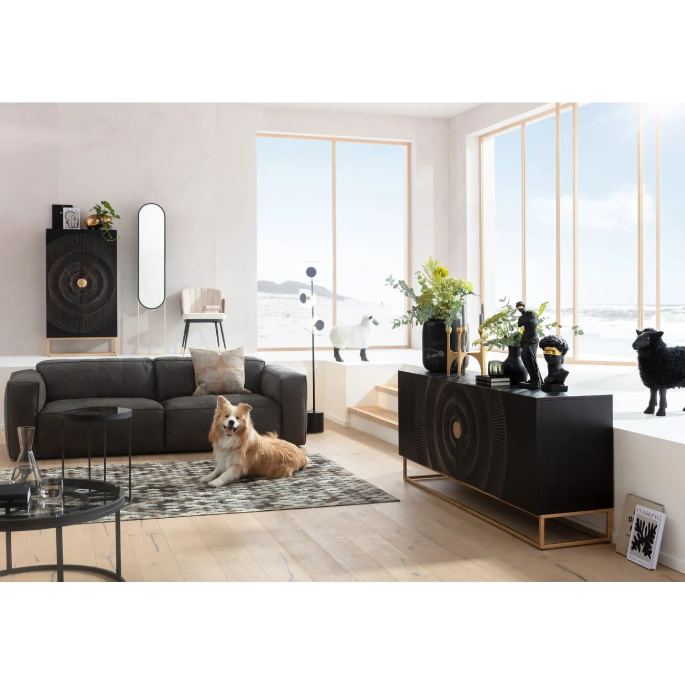 KARE Design Buffet Madeira Fonce 177X75Cm