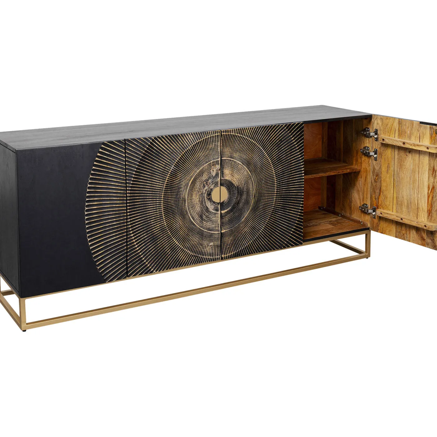 KARE Design Buffet Madeira Fonce 177X75Cm