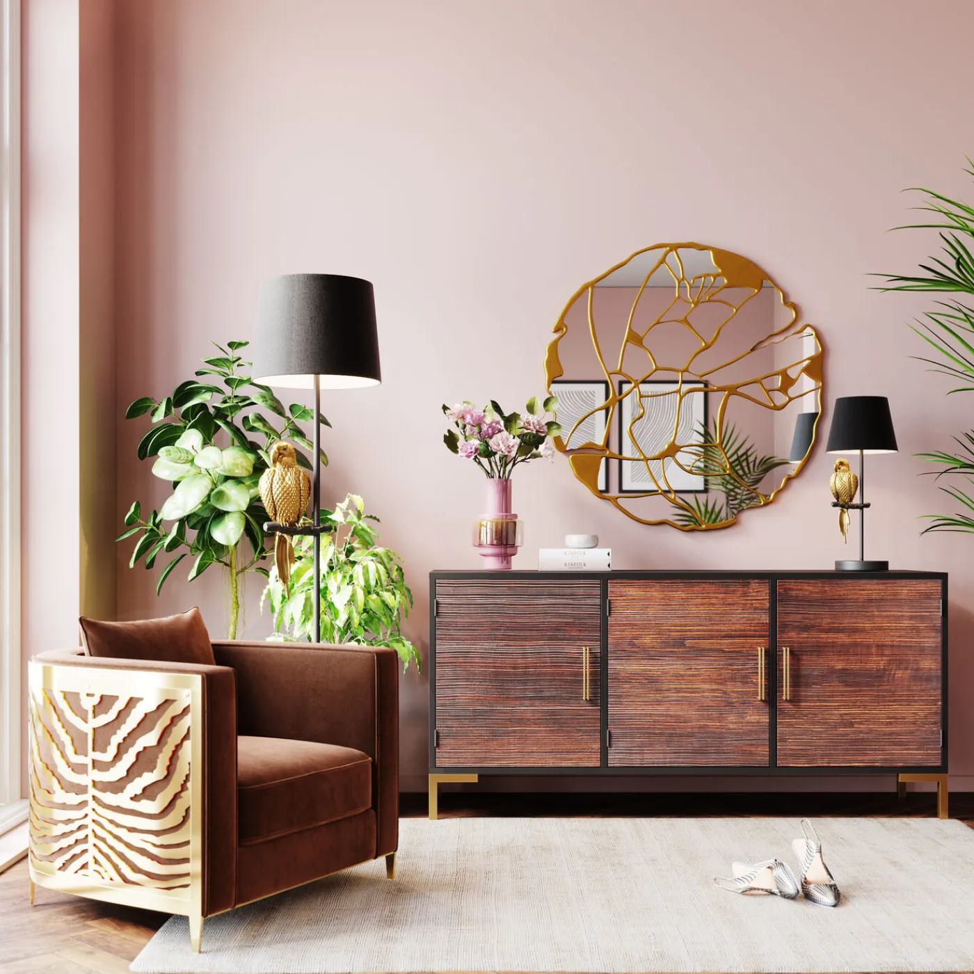 KARE Design Buffet Olbia Fonce 160X77Cm