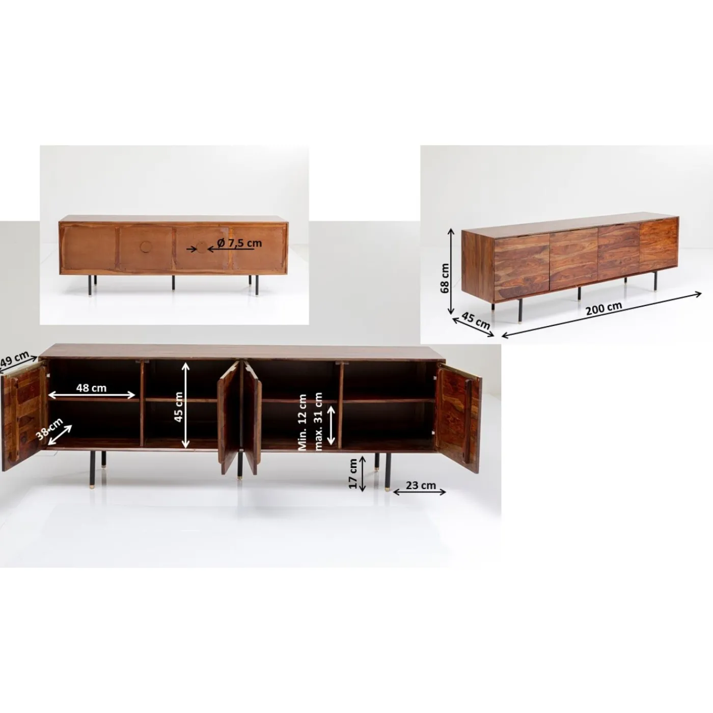 KARE Design Buffet Ravello 200X68Cm