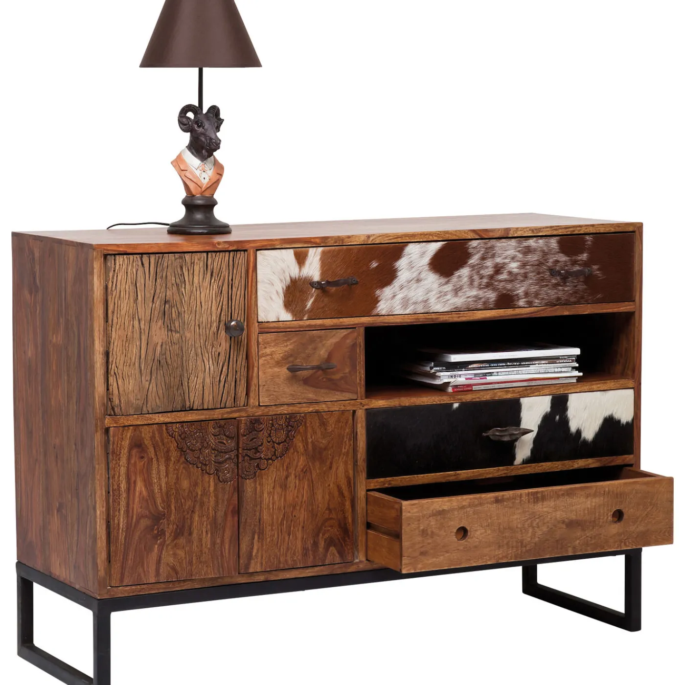 KARE Design Buffet Rodeo 3 Portes,4 Tiroirs