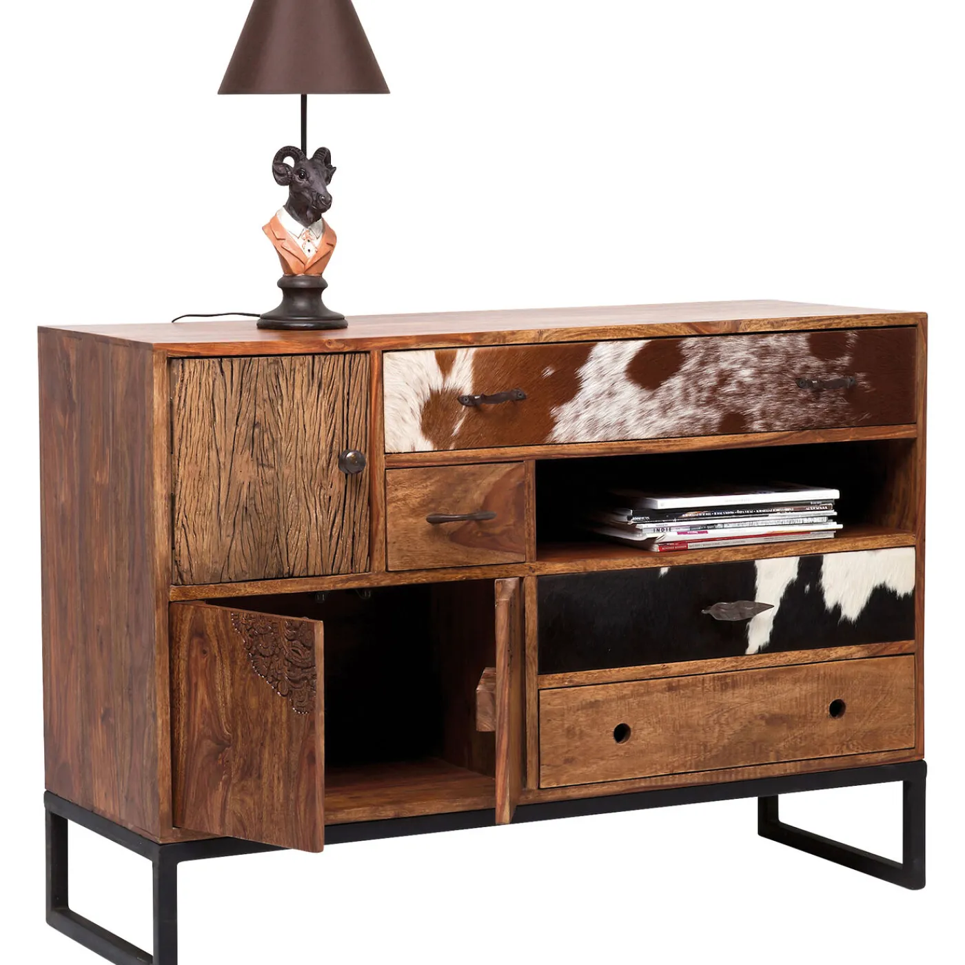 KARE Design Buffet Rodeo 3 Portes,4 Tiroirs