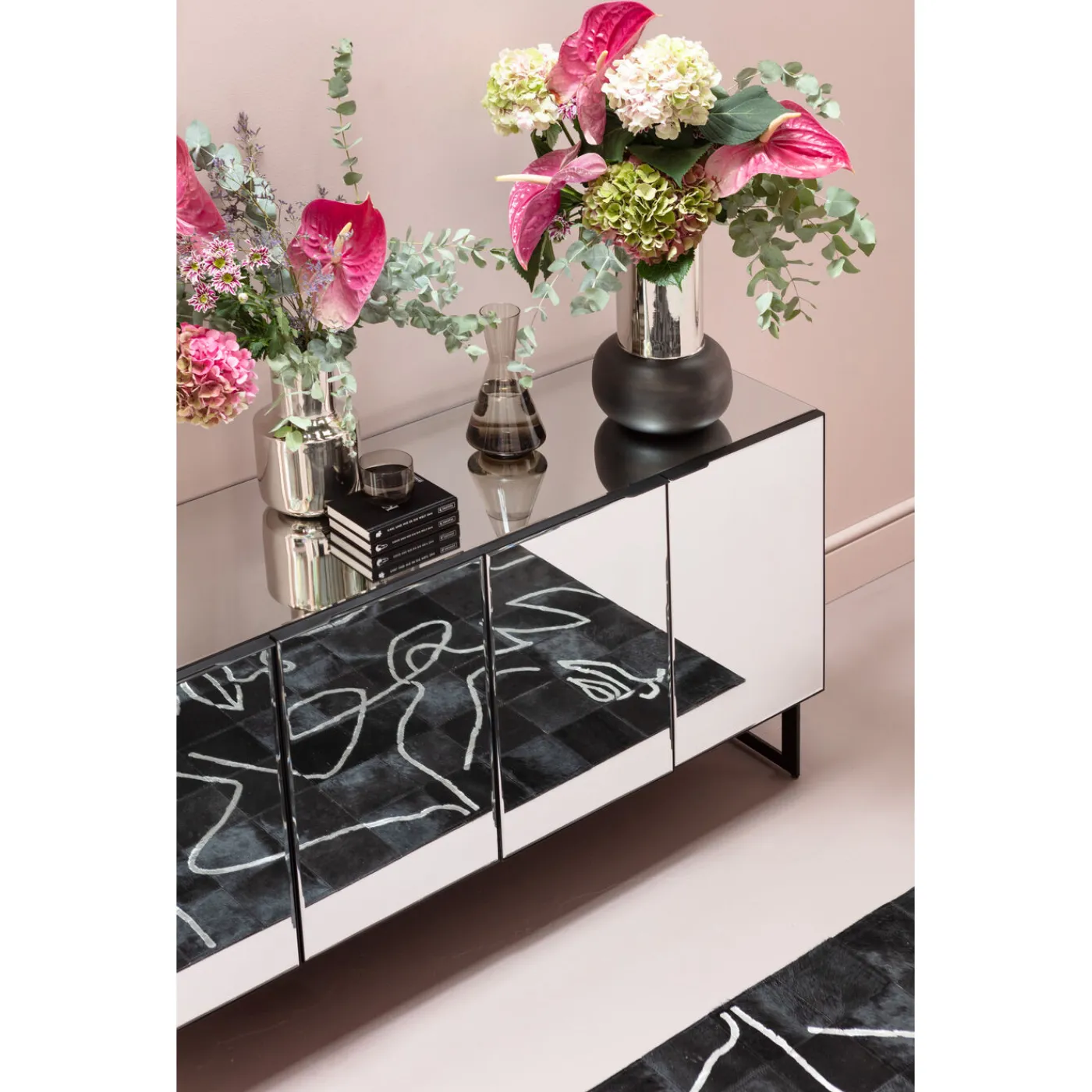 KARE Design Buffet Soran Noir 160X45Cm