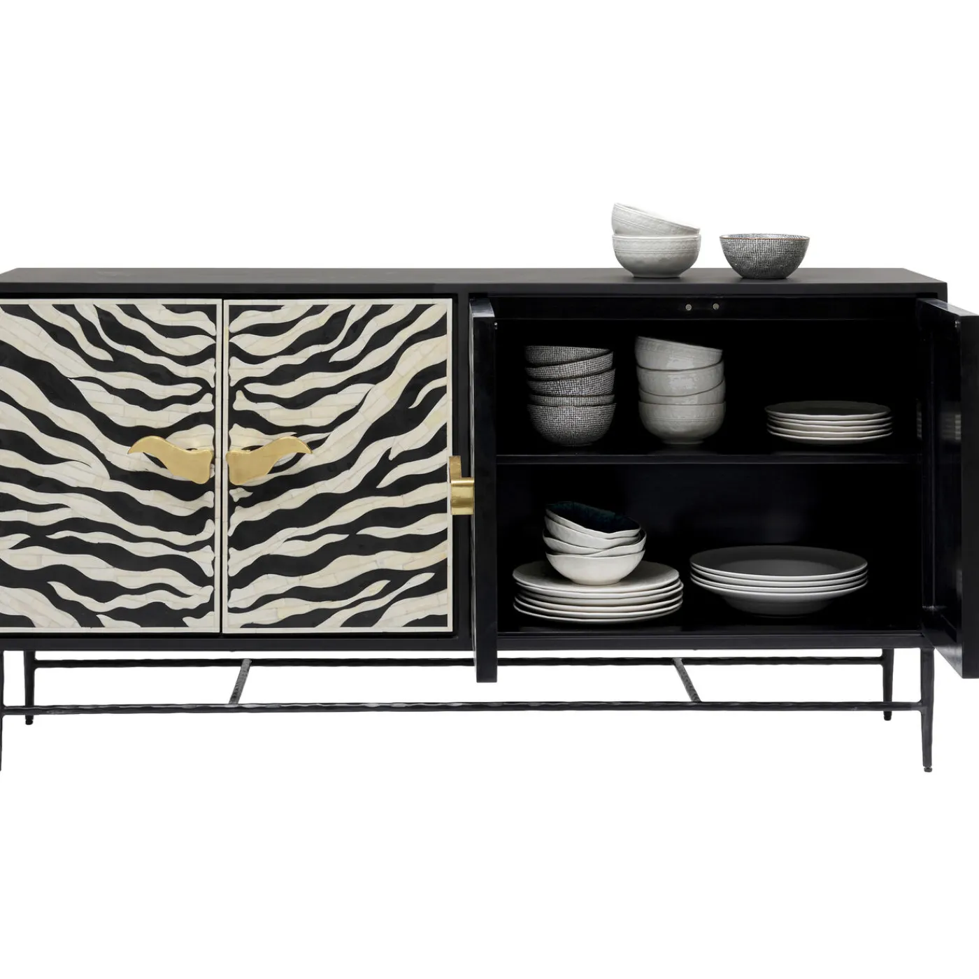 KARE Design Buffet Zebra 160X80Cm