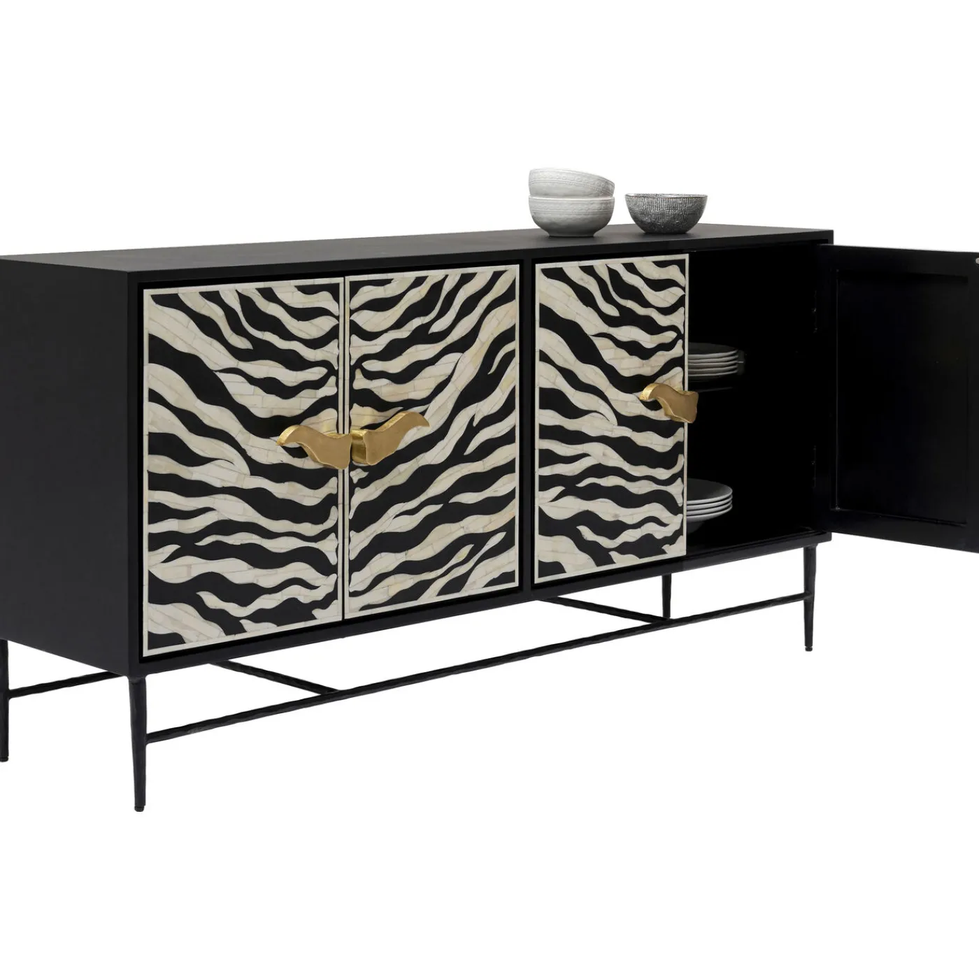 KARE Design Buffet Zebra 160X80Cm