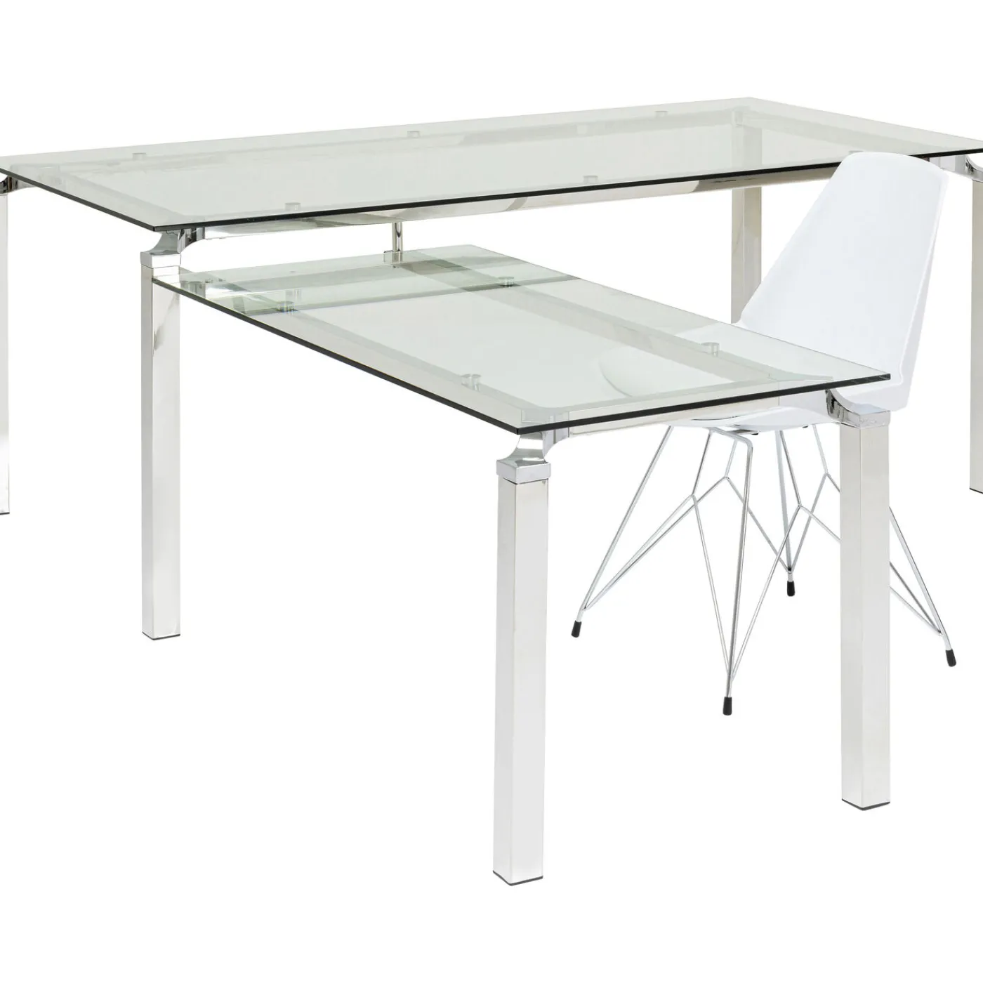 KARE Design Bureau D Angle Lorenco Chrome 210X180Cm