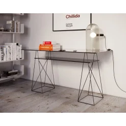 KARE Design Bureau Polar Noir 8Mm Verre Trempe 135X65Cm