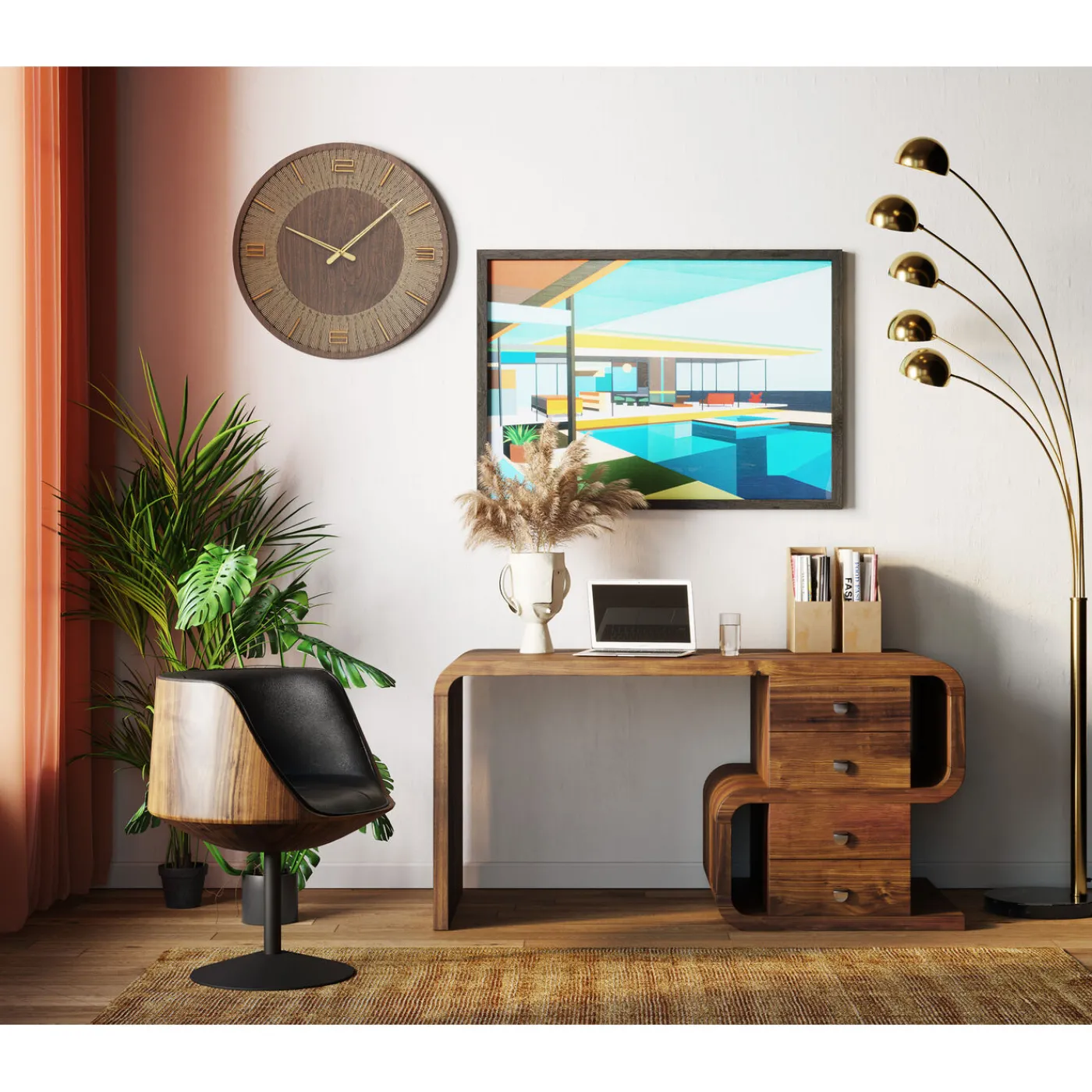 KARE Design Bureau Soft Snake Noyer 150X70Cm