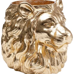 KARE Design Cachepot Décoratif Lion Dore