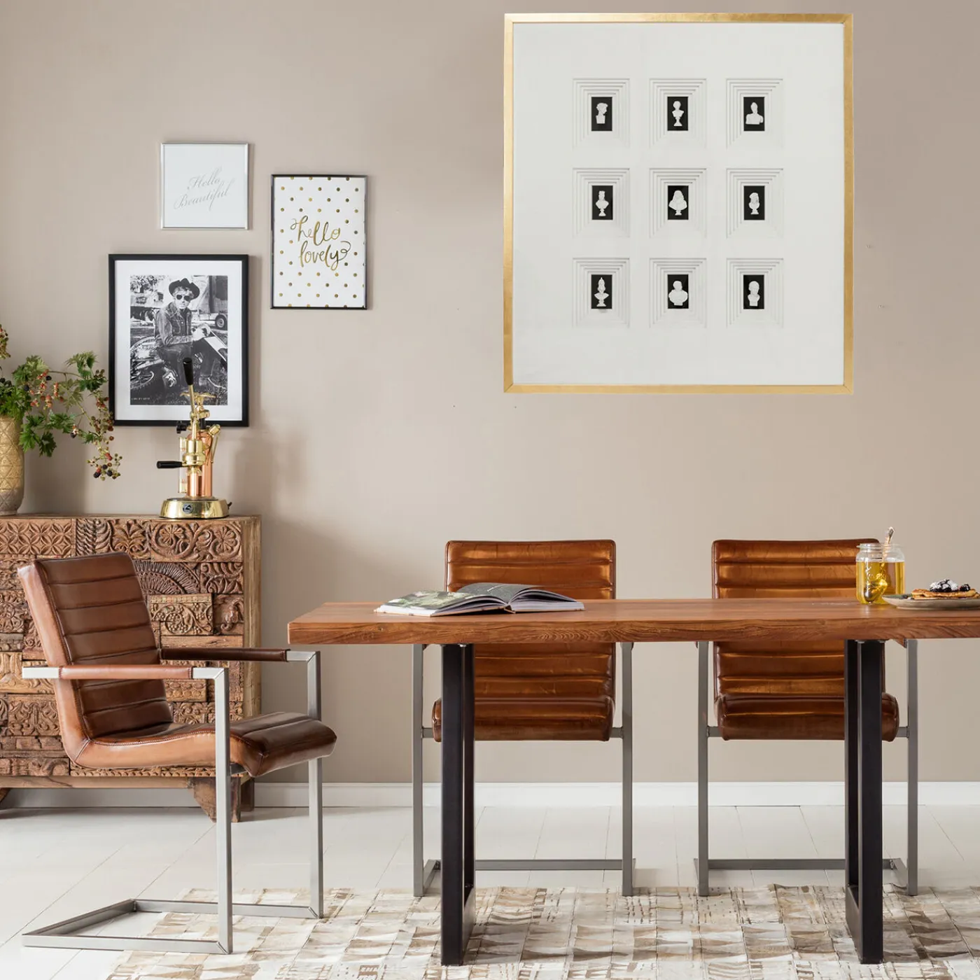 KARE Design Cadre Décoratif Ancient Art Nove 100X110Cm