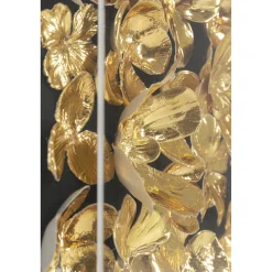 KARE Design Cadre Décoratif Gold Flower 60X60Cm