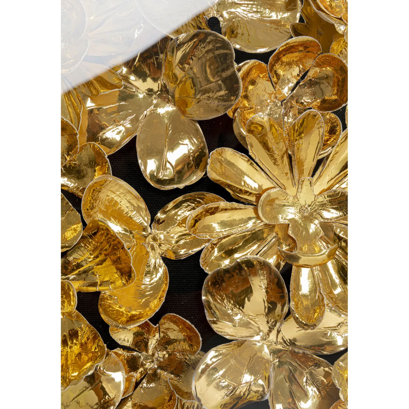 KARE Design Cadre Décoratif Gold Flower 60X60Cm