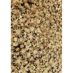 KARE Design Cadre Décoratif Gold Flower 120X120Cm