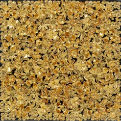 KARE Design Cadre Décoratif Gold Flower 80X80Cm