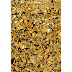 KARE Design Cadre Décoratif Gold Flower 80X80Cm