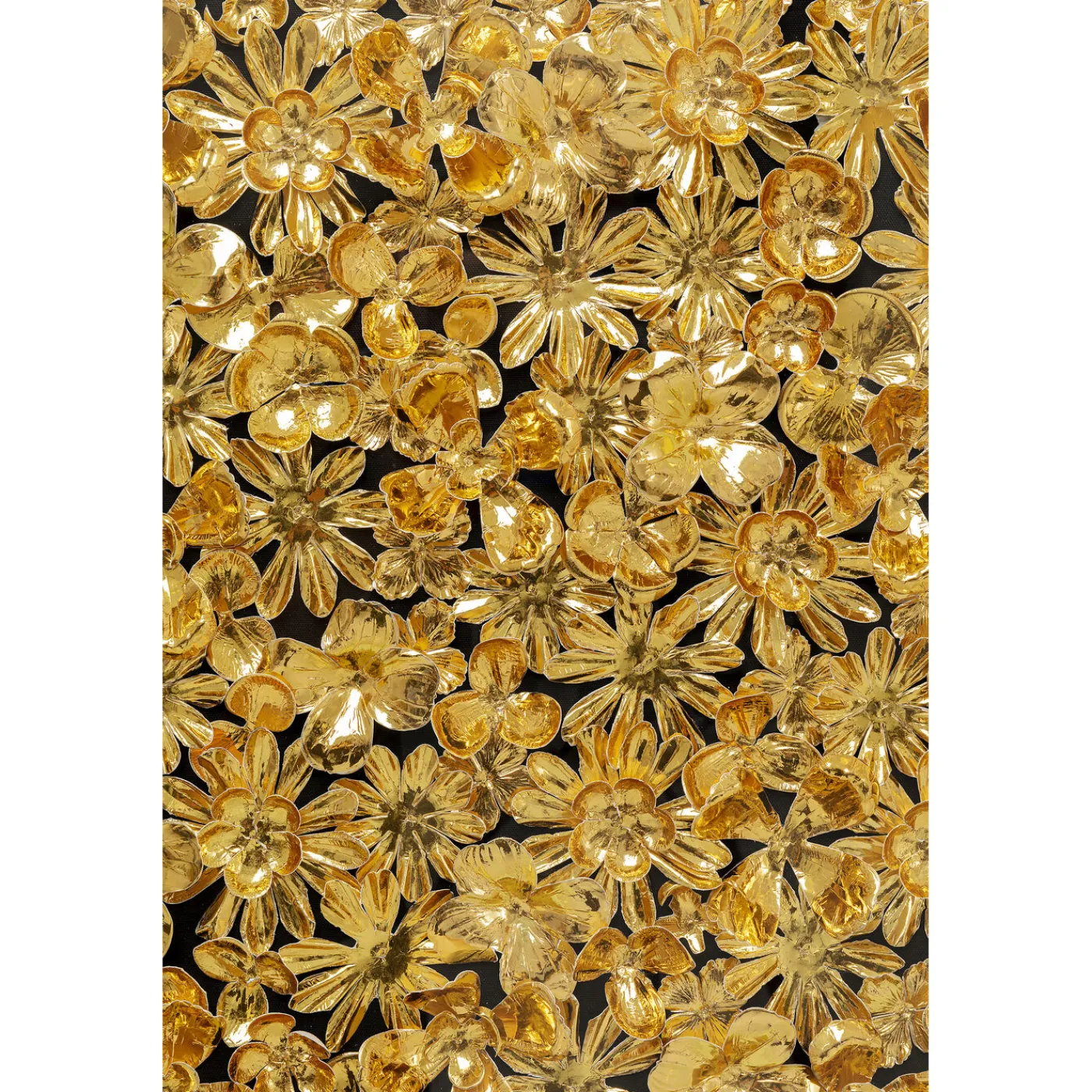 KARE Design Cadre Décoratif Gold Flower 80X80Cm