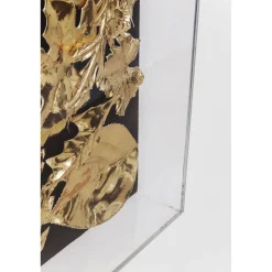 KARE Design Cadre Décoratif Gold Leaf 120X120Cm