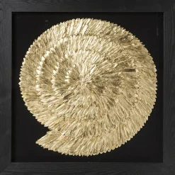 KARE Design Cadre Décoratif Golden Snail 120X120Cm