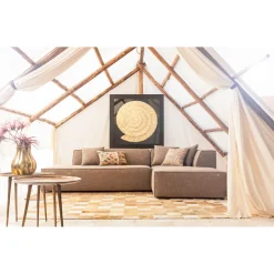 KARE Design Cadre Décoratif Golden Snail 120X120Cm