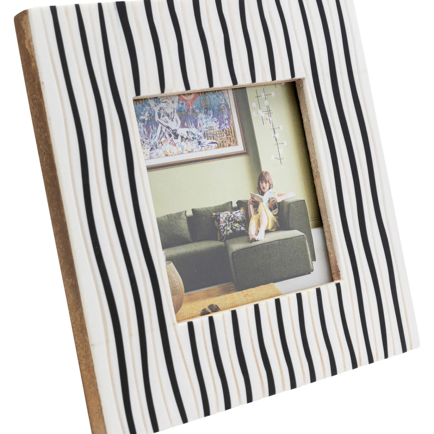 KARE Design Cadre Photo Black Stripes10X10Cm