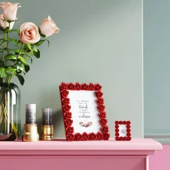 KARE Design Cadre Photo Romantic Rose Rouge 20X25Cm
