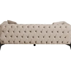 KARE Design Canapés Bellissima 2-Places Velours Beige 200Cm
