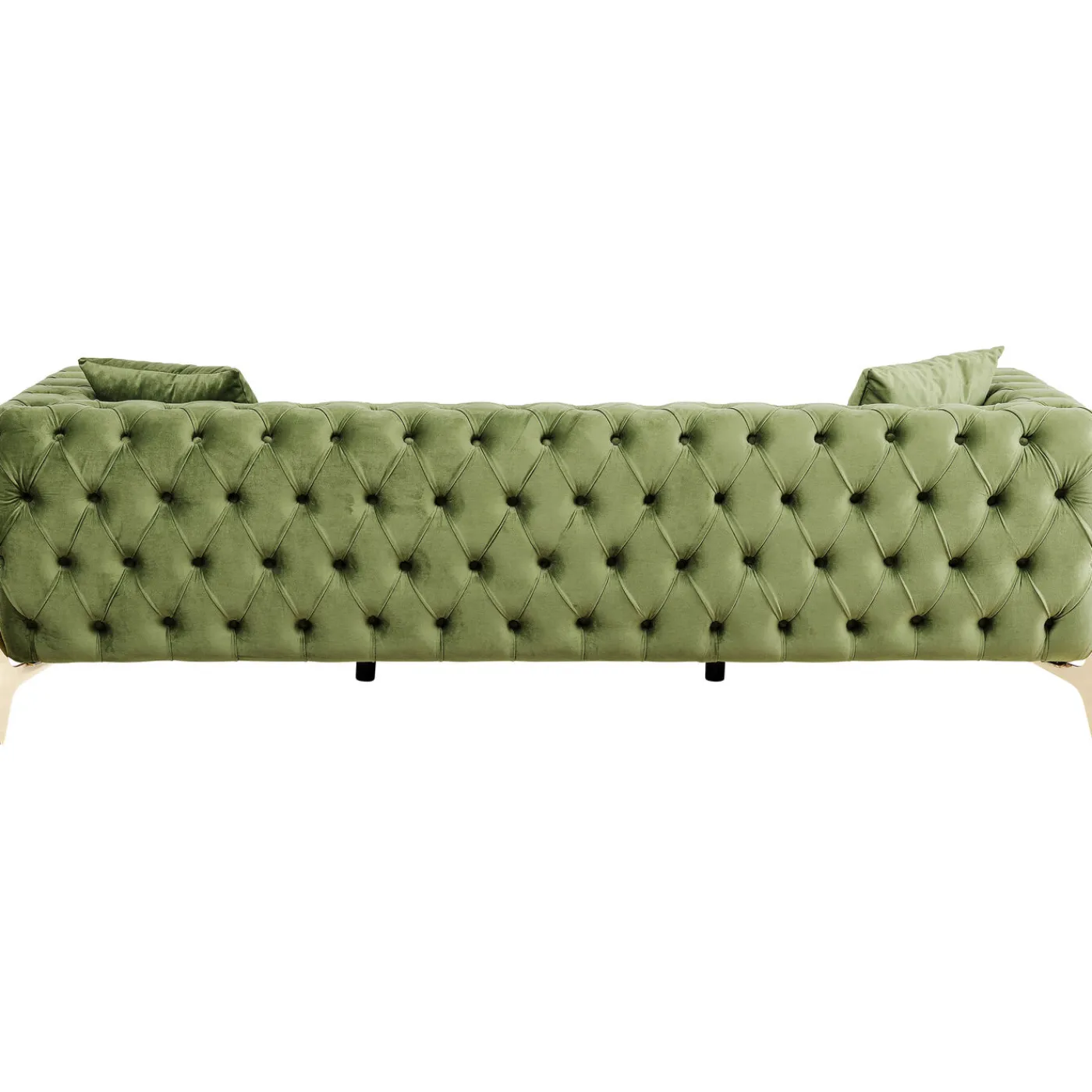 KARE Design Canapés Bellissima 3-Places Velours Vert 240Cm