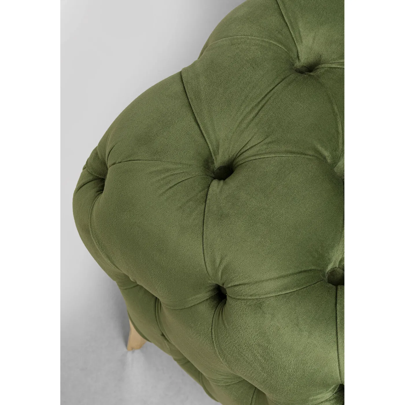 KARE Design Canapés Bellissima 3-Places Velours Vert 240Cm