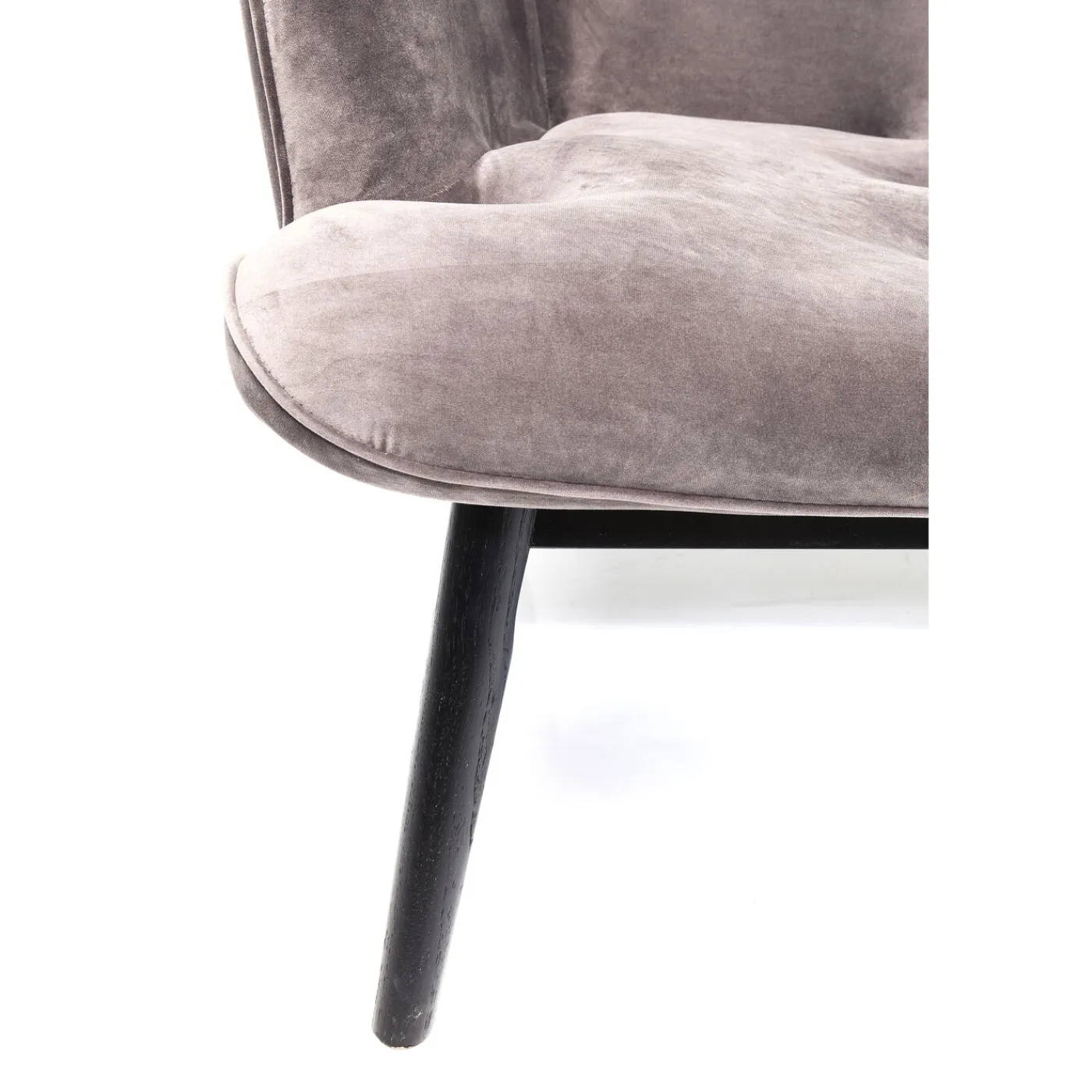 KARE Design Canapés Black Vicky 2-Places Velours Gris