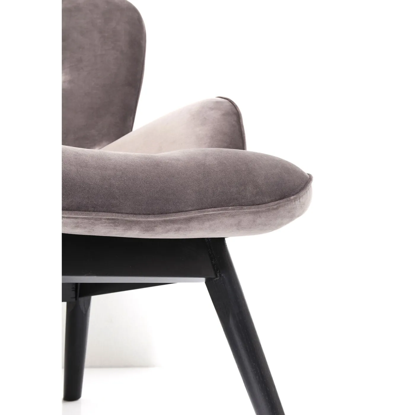 KARE Design Canapés Black Vicky 2-Places Velours Gris