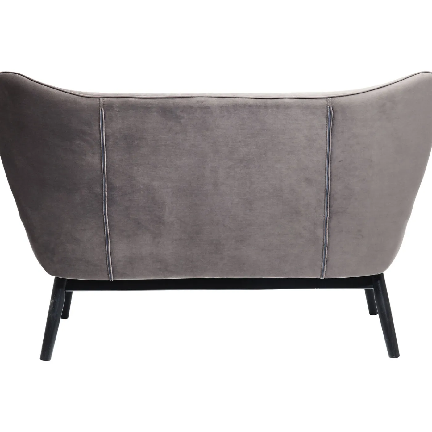 KARE Design Canapés Black Vicky 2-Places Velours Gris