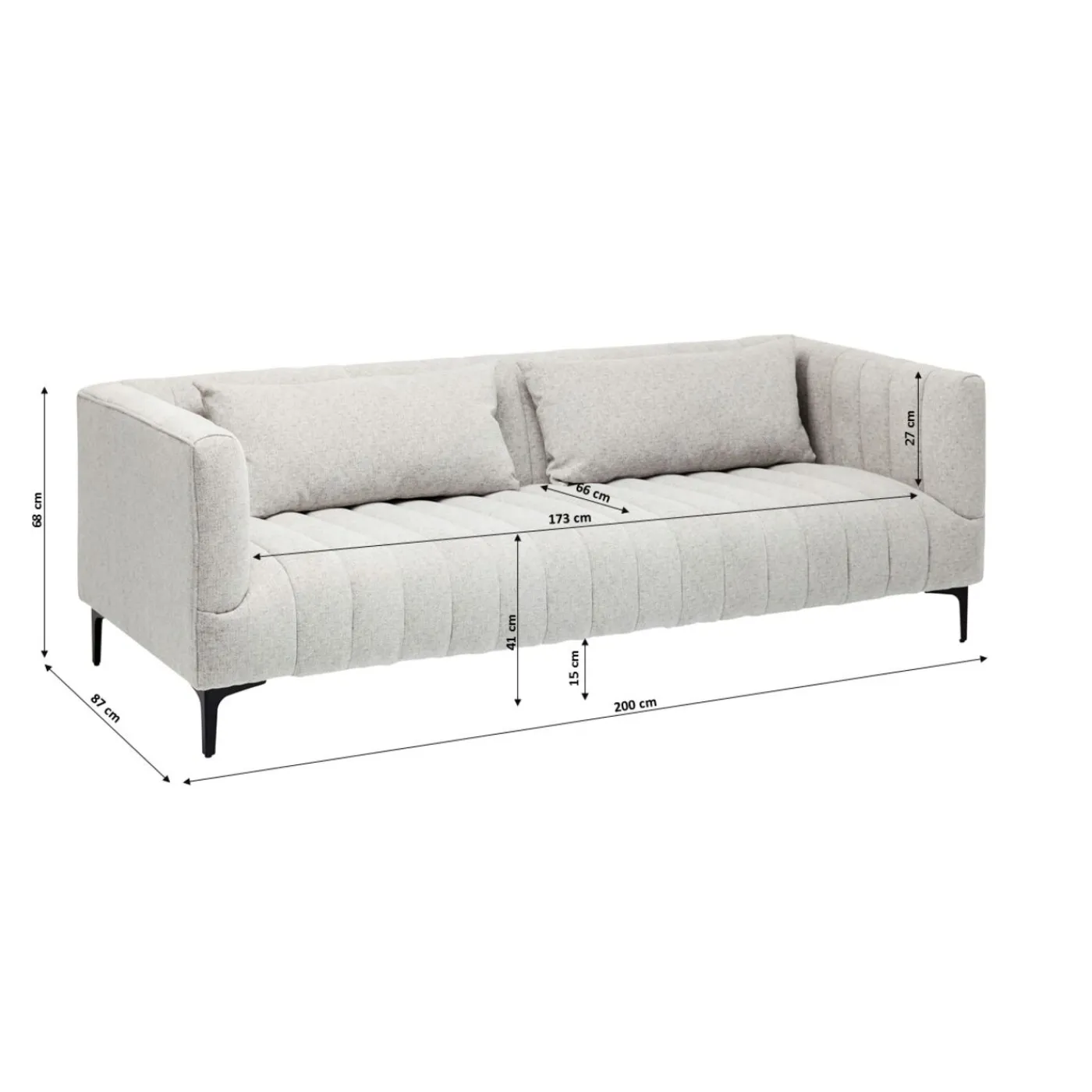 KARE Design Canapés Celebrate 3-Places Mouchete