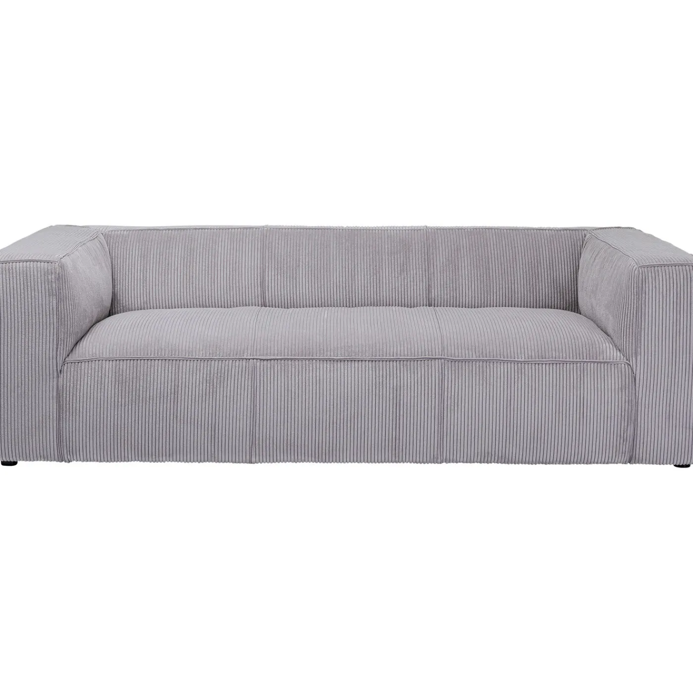 KARE Design Canapés Cubetto Cord 3-Places Gris Clair 220Cm