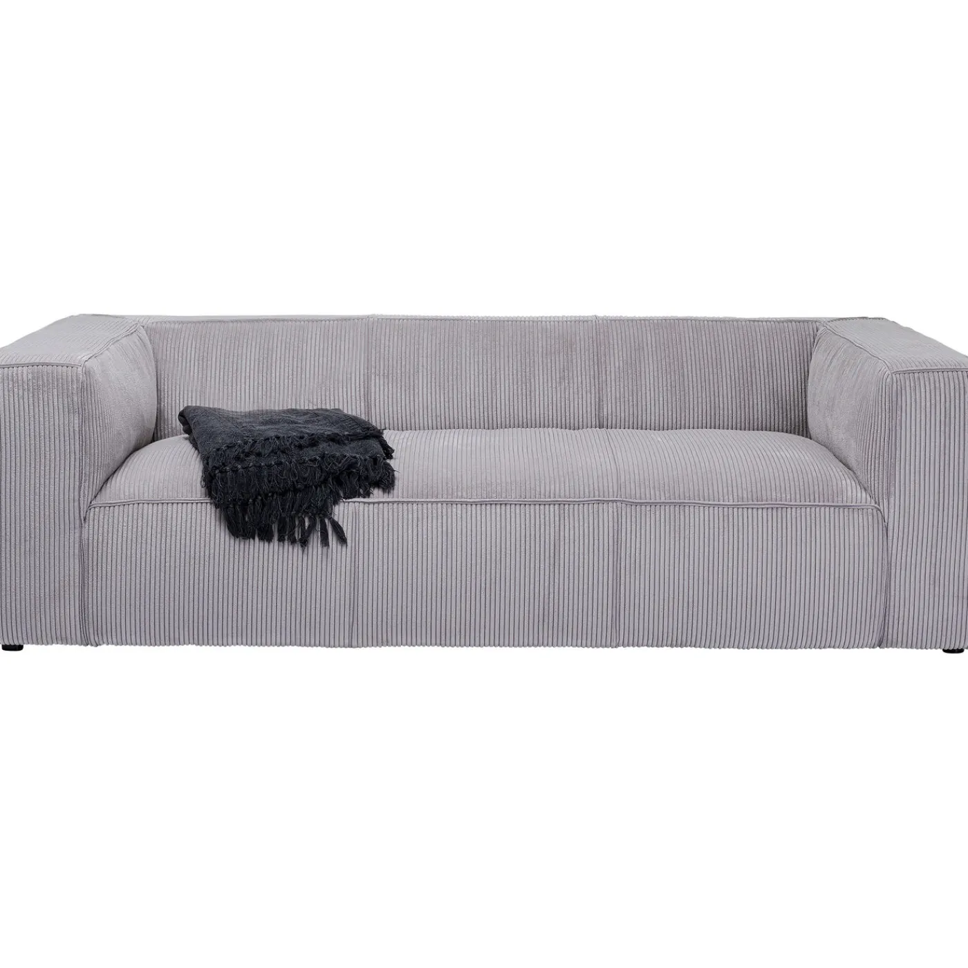 KARE Design Canapés Cubetto Cord 3-Places Gris Clair 220Cm