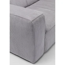 KARE Design Canapés Cubetto Cord 3-Places Gris Clair 220Cm