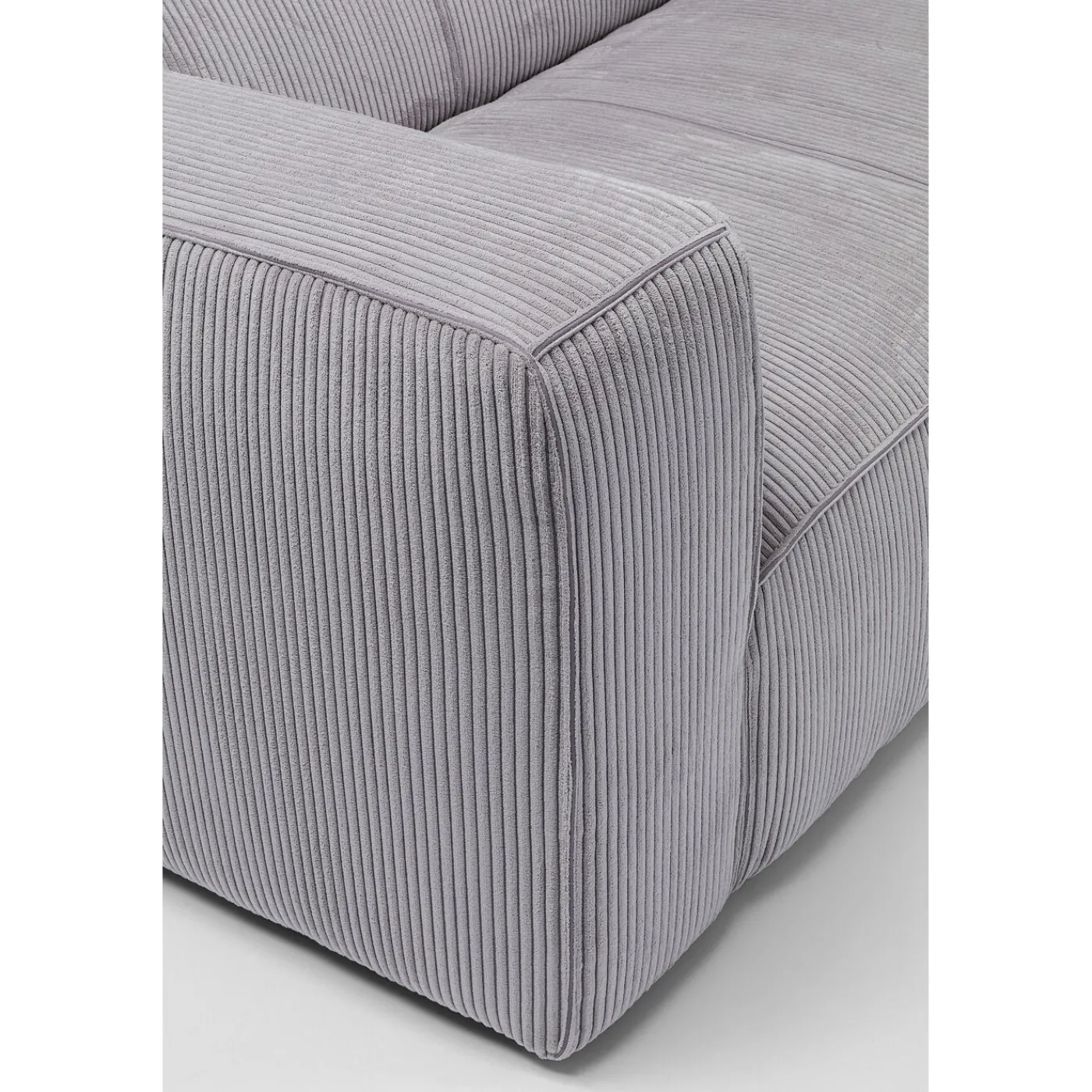 KARE Design Canapés Cubetto Cord 3-Places Gris Clair 220Cm