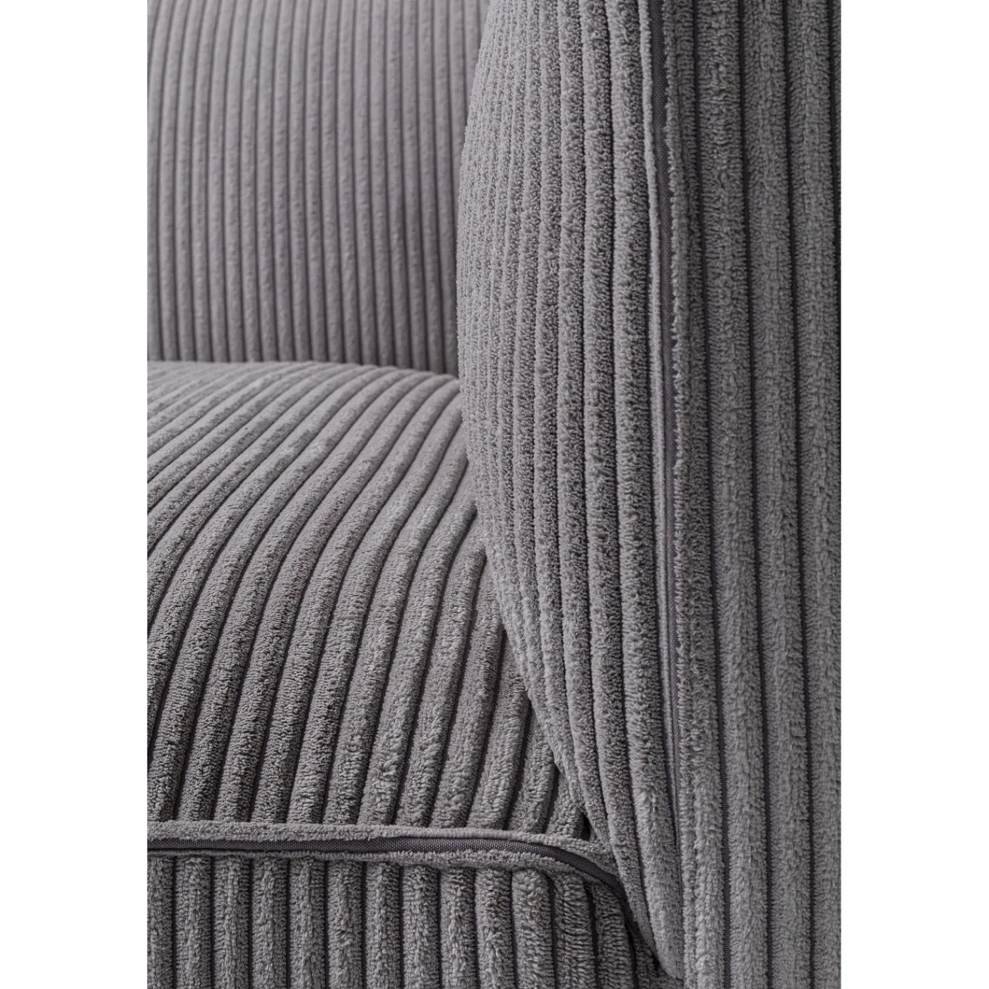 KARE Design Canapés Cubetto Cord 3-Places Gris Clair 220Cm