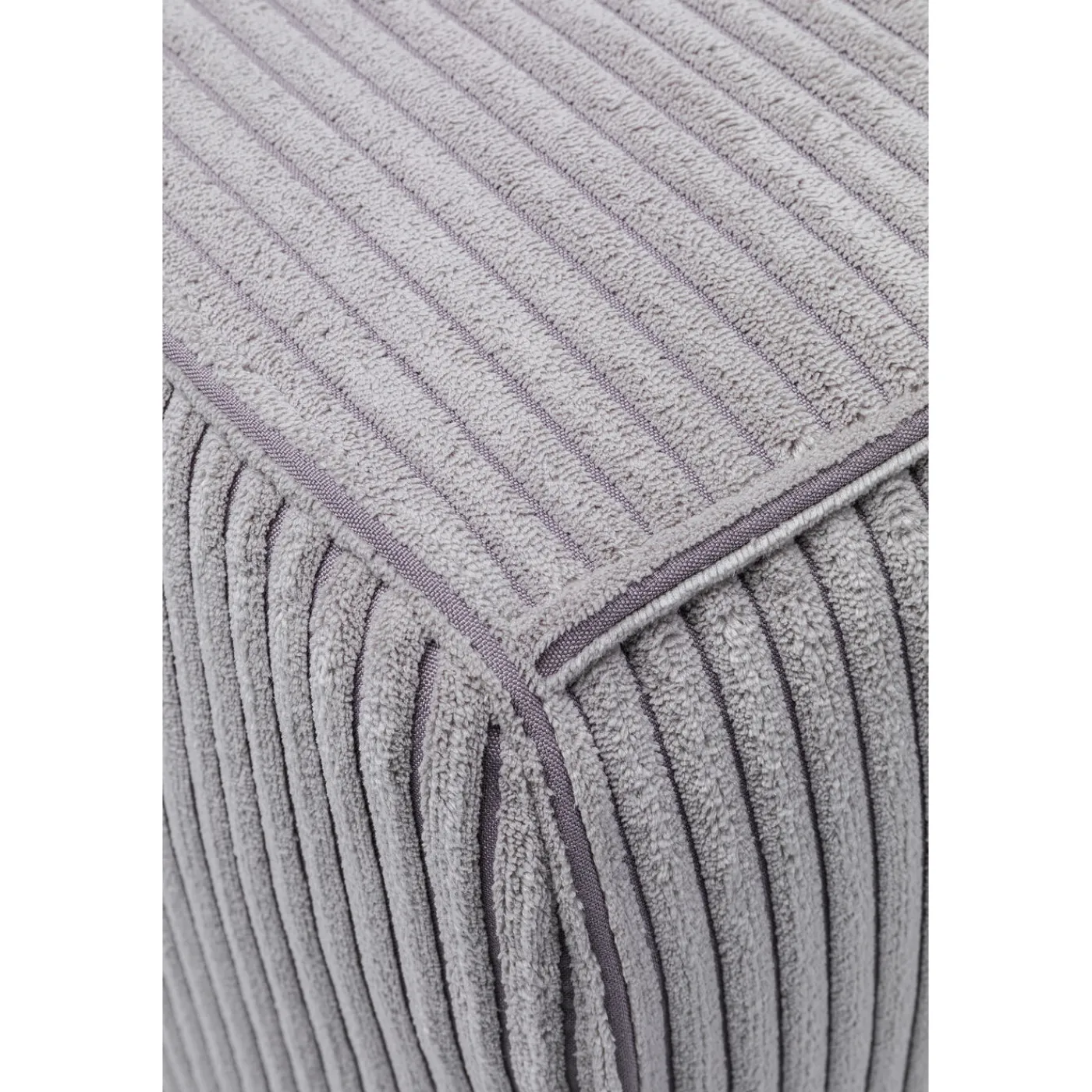 KARE Design Canapés Cubetto Cord 3-Places Gris Clair 220Cm