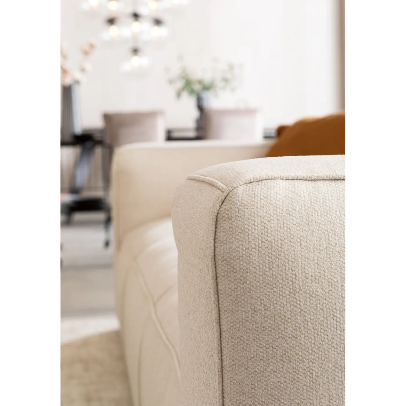 KARE Design Canapés Cubetto 3-Places Creme 220Cm