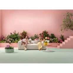 KARE Design Canapés Cubetto 3-Places Creme 220Cm