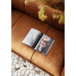 KARE Design Canapés Cubetto 3-Places Velours Marron 220Cm