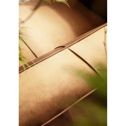 KARE Design Canapés Cubetto 3-Places Velours Marron 220Cm