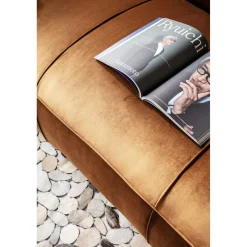 KARE Design Canapés Cubetto 3-Places Velours Marron 220Cm