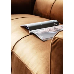 KARE Design Canapés Cubetto 3-Places Velours Marron 220Cm