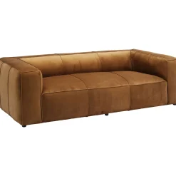 KARE Design Canapés Cubetto 3-Places Velours Marron 220Cm
