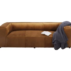 KARE Design Canapés Cubetto 3-Places Velours Marron 220Cm