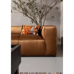 KARE Design Canapés Cubetto 3-Places Velours Marron 220Cm