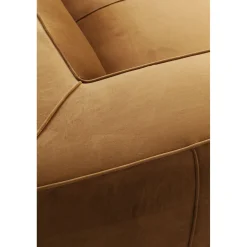 KARE Design Canapés Cubetto 3-Places Velours Marron 220Cm